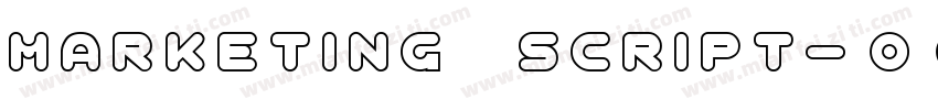 Marketing Script字体转换
